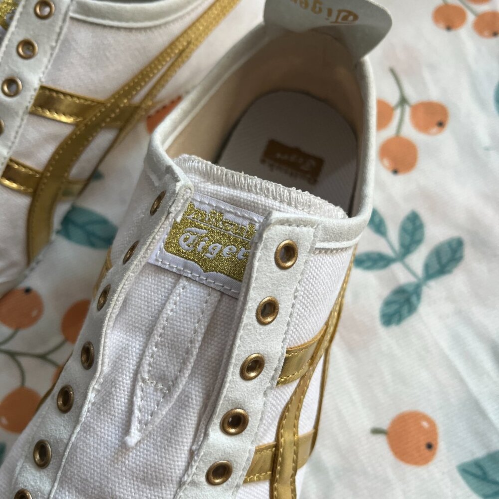 Onitsuka Tiger Mexico 66 Slip-Onwhite Pure Gold - Picture 3 of 7